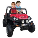 2 Seater Army Edition SUV Trunker Ride On 12V Red