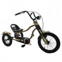 Harley Style Tricycle with Headlights Gold