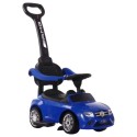 Mercedes Foot To Floor Push Car W/ Handle Blue