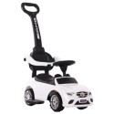 Mercedes Foot To Floor Push Car W/ Handle White