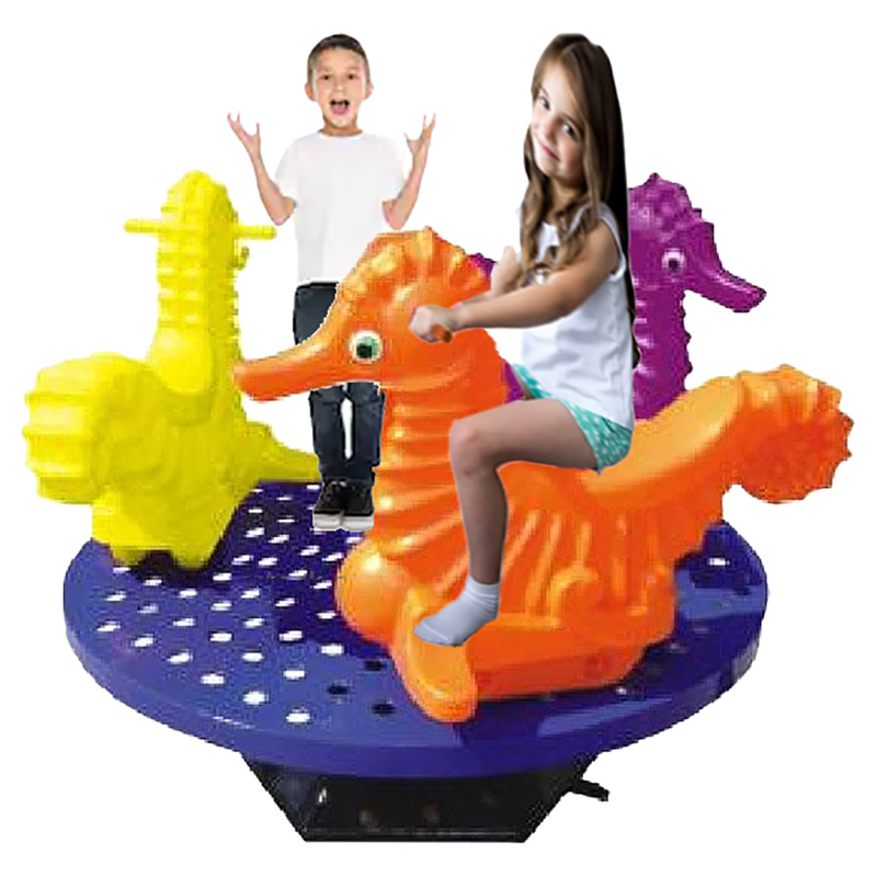 Buy Rainbow Sea Horse Rider Merry Go Round online for Kids