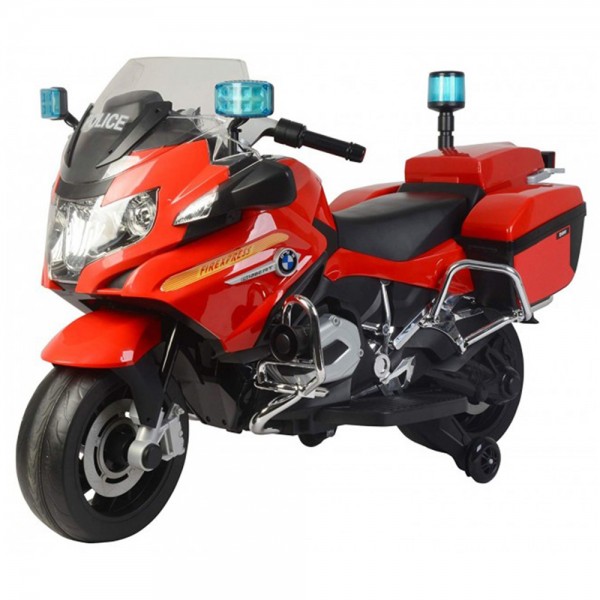 Ride On 12V BMW Licensed Police Bike Red