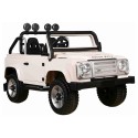 Ride On 2 seater Land Rover SVX 12V White