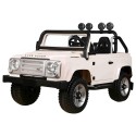 Ride On 2 seater Land Rover SVX 12V White