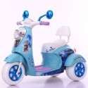 Ride On Frozen Style 6V Sparkly Scooty Blue