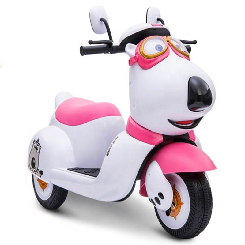Ride On Snoopy Dog Zippy 6V Motorbike Pink