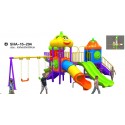 Myts Mega Fiesta playground kid swing and tubular slides