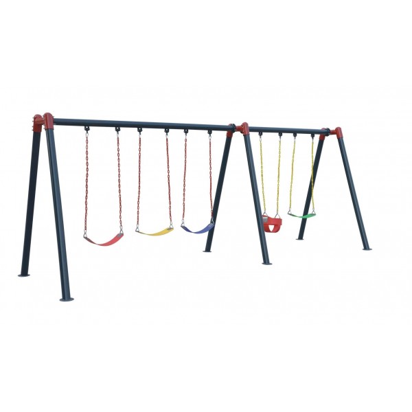 Myts Mega Recreational Kids Metal Swing set