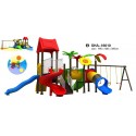 Myts New Mega Kids Playsets adventure flower styled with swings and slide 