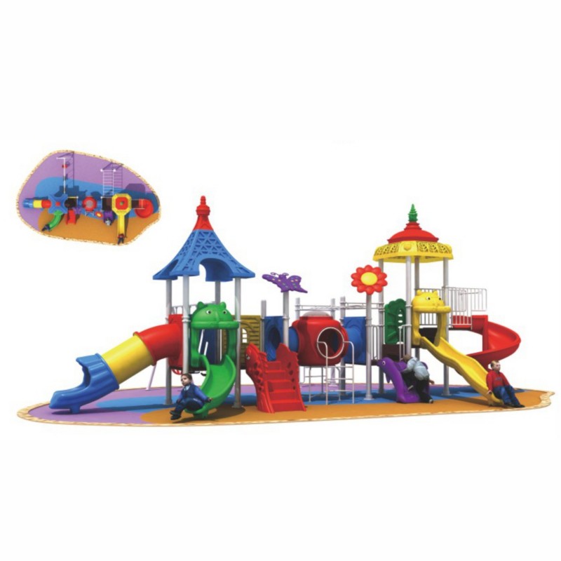 MYTS PINOKEE TUBE & CURVED SLIDE AND 3 SWING WITH CRAWLING EXTENSION CLIMBER AND MONKEY BAR MUTI PLAYCENTRE FOR KIDS 