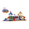 MYTS PINOKEE TUBE & CURVED SLIDE AND 3 SWING WITH CRAWLING EXTENSION CLIMBER AND MONKEY BAR MUTI PLAYCENTRE FOR KIDS 