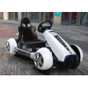 Myts Electric Ride on 12V GT Go Kart Style for Kids White