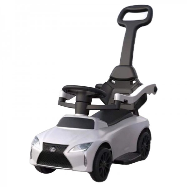 Myts 3-in-1 Lexus Style Musical Deluxe Mega Push Car White