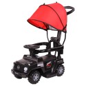 Myts Wrangler Style Jeep Swing & Push Car w/ Canopy Black